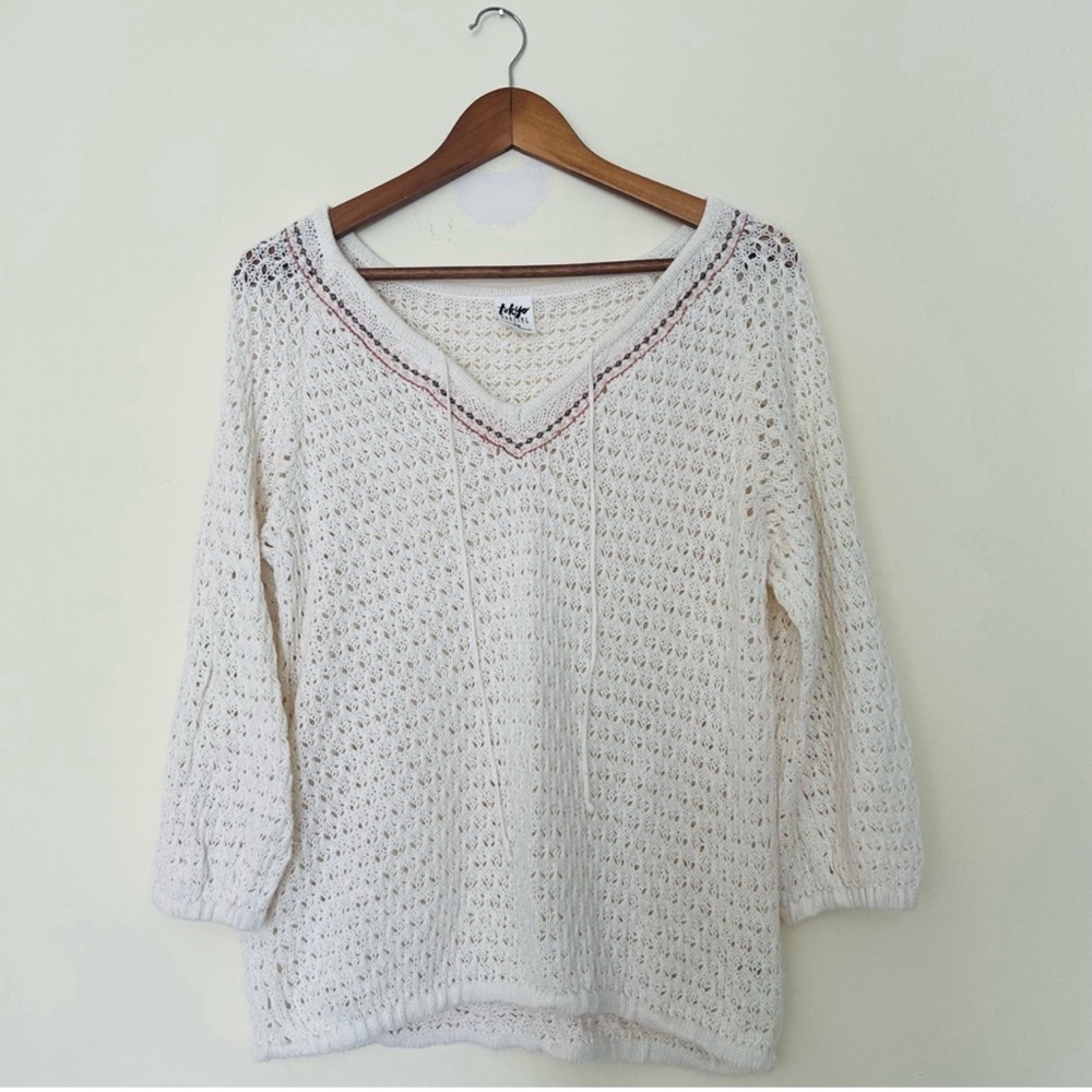 Tokyo Darling Crochet Sweater